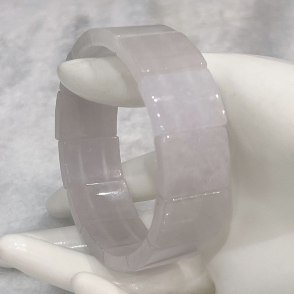 Jewelry - Natural Jade Thick Stretch Bracelet